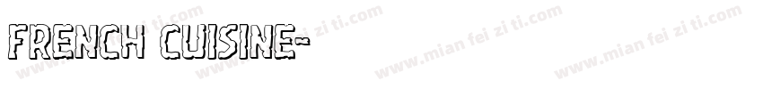 french cuisine字体转换